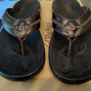 OluKai Mea Ola Dark Java/Dark Java Size 10  NWOT